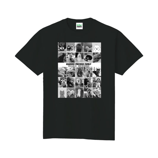 朝みみ！Precious Family Tシャツ ブラック