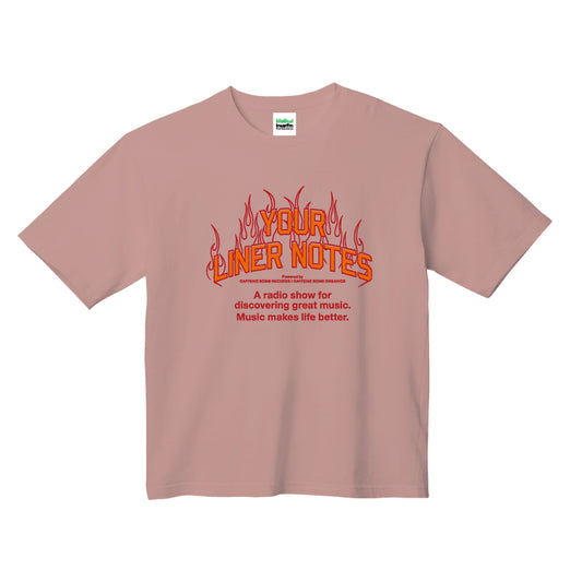 Your Liner Notes Season 2 Tシャツ（オーバーサイズ）　ダスティピンク
