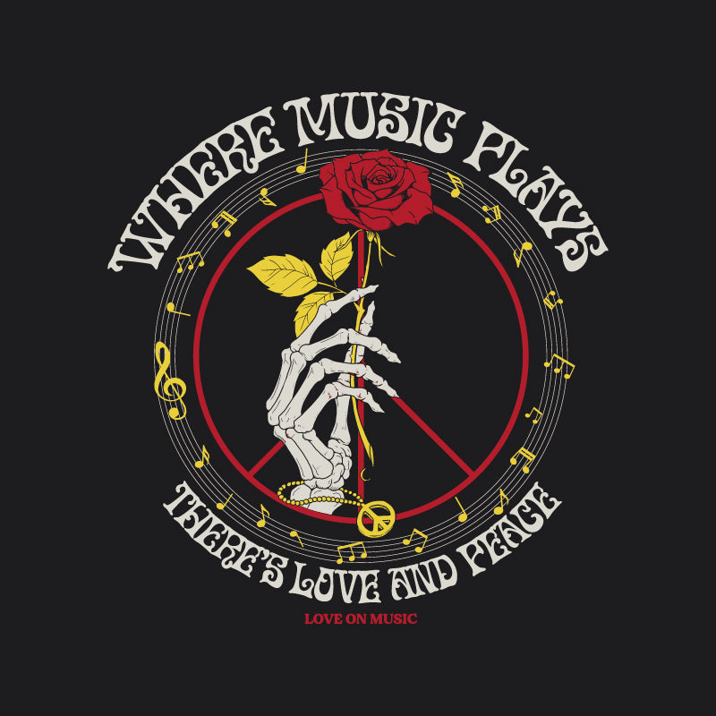 Love On Music Tシャツ（オーバーサイズ）