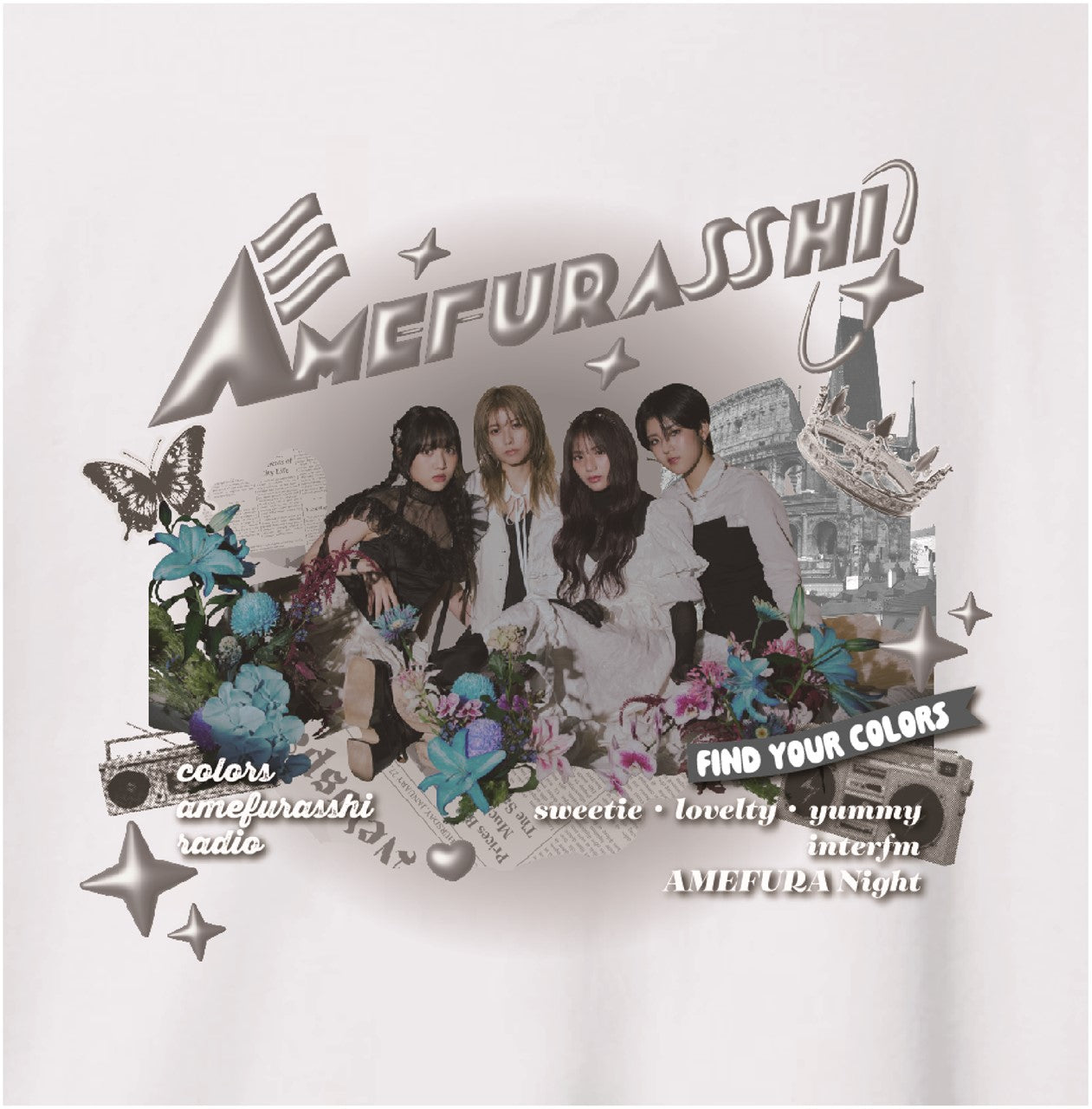 AMEFURASSHI のアメフラナイト！Tシャツ（オーバーサイズ）